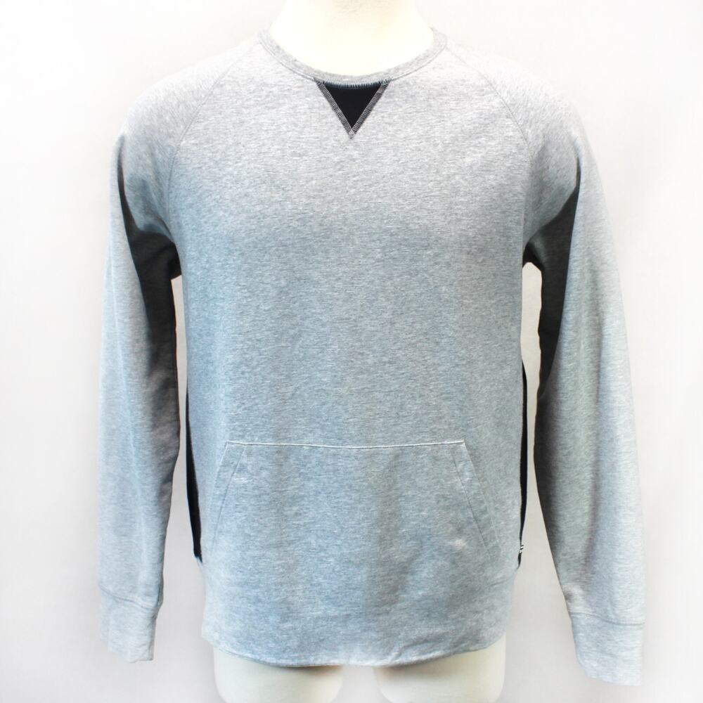 Tommy John Pima Cotton Gray Pocket Classic Sweatshirt Top Large